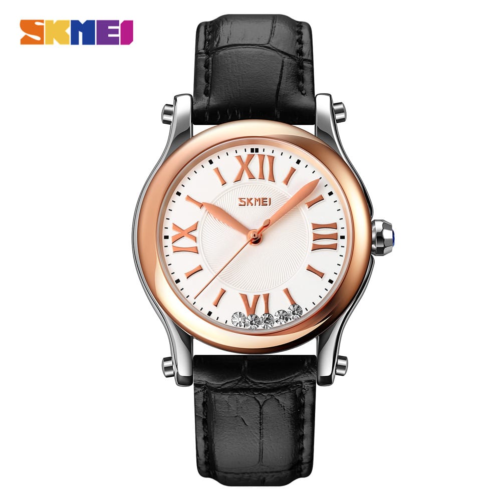 JAM TANGAN FASHION CEWEK TALI KULIT SKMEI 9265 LEATHER FOR LADIES/SKMEI 9265/JAM TANGAN ORIGINAL SKMEI 9265/