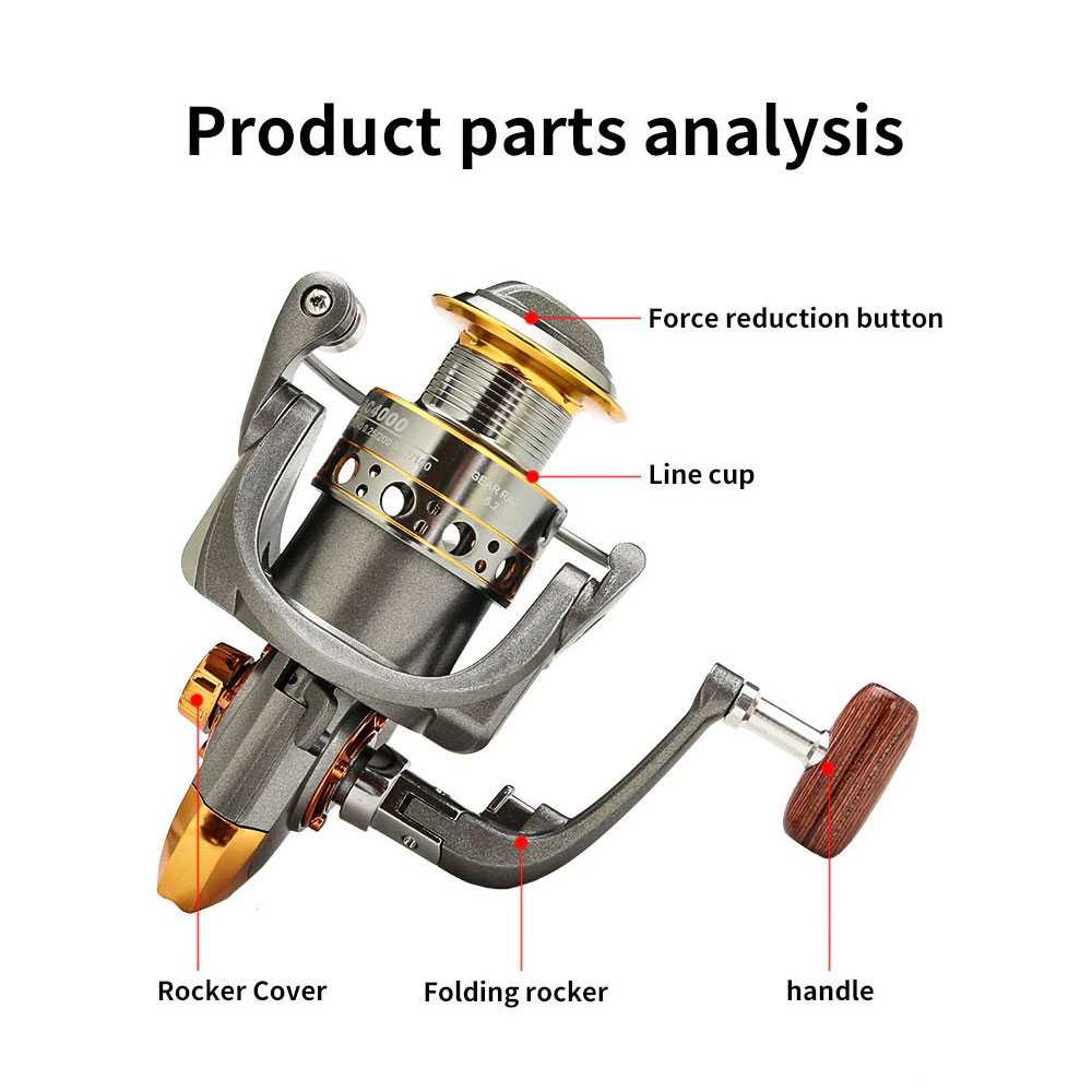 DiaoDeLai Reel Pancing Spinning Fishing Reel Kumparan 13BB 5.2:1