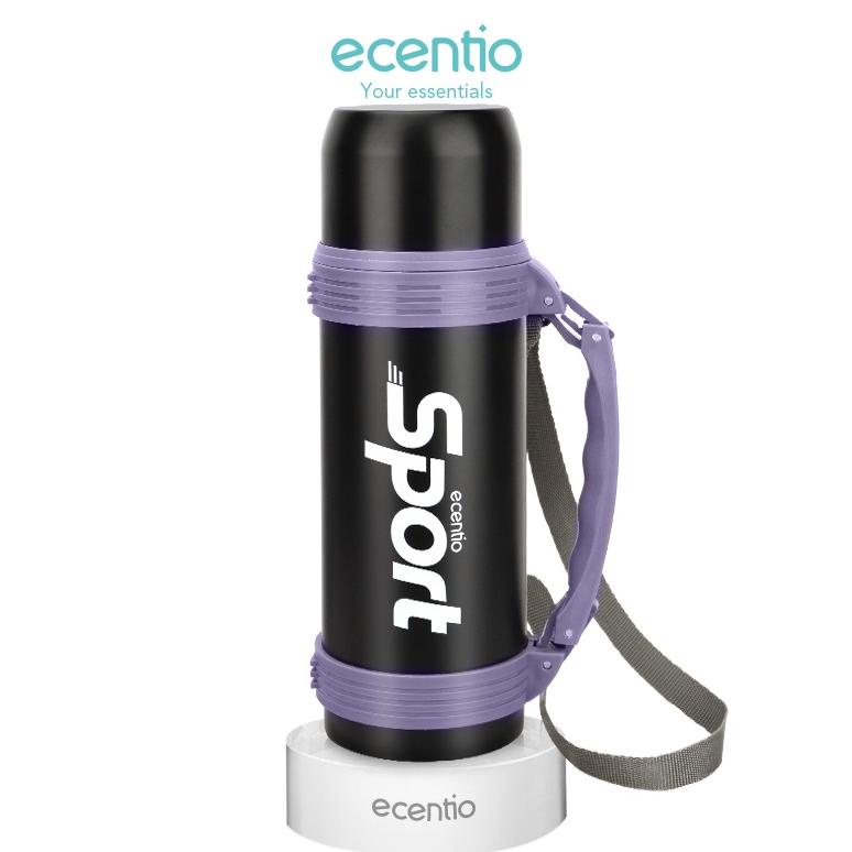 ECENTIO 1.2 LITER TERMOS AIR PANAS VACUUM FLASK 1200ML STAINLESS STEEL BOTOL AIR MINUM 304 SUHU HITA