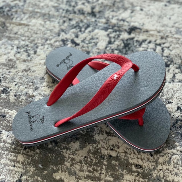 Sandal panama pria grey / red cowok, sandal jepit cowok sandal jepit pria sandal karet pria