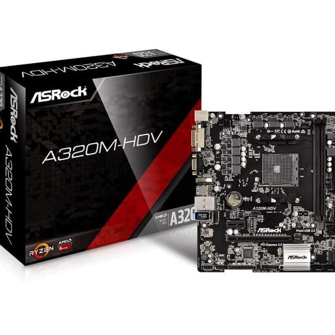 Asrock A320M-HDV (Socket AM4) TERBARU