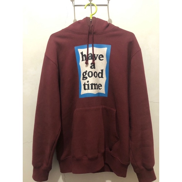 Pullover Hoodie Have A Good Time Maroon