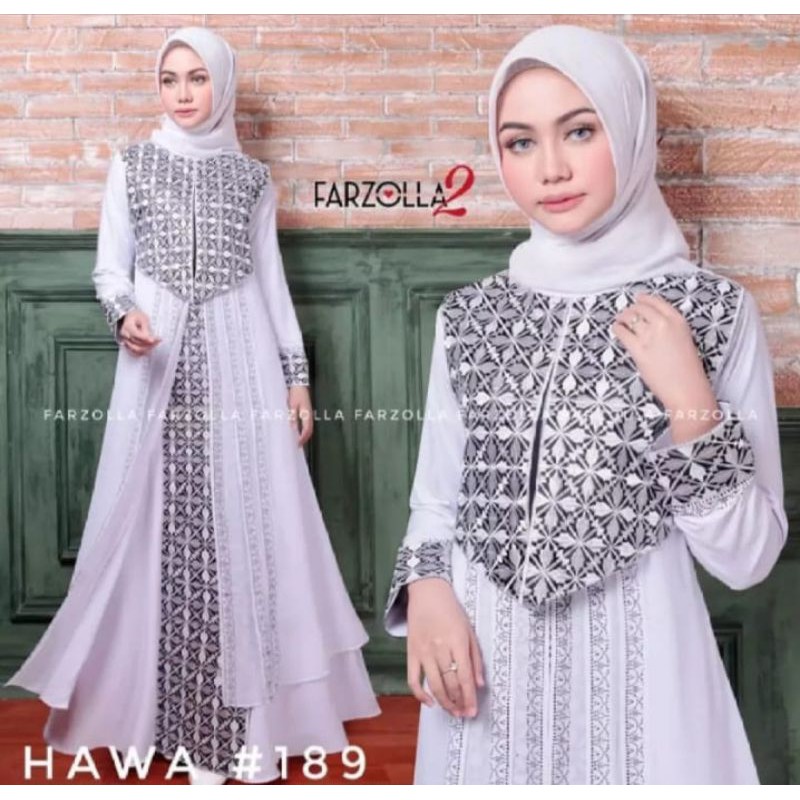 ( BEST SELLER ) GAMIS ABAYA TURKI. PUTIH model TERBARU