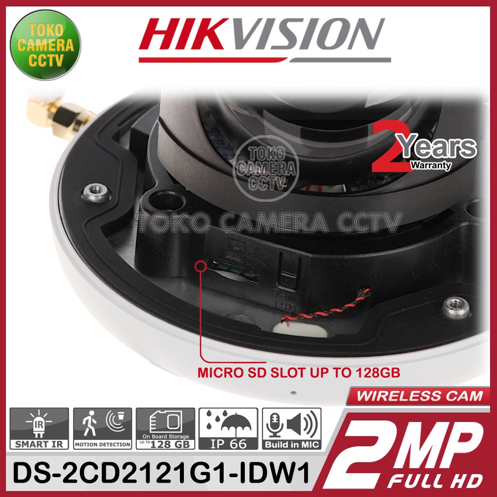 WIFI IP CAMERA 2MP HIKVISION DS-2CD2121G1-IDW1