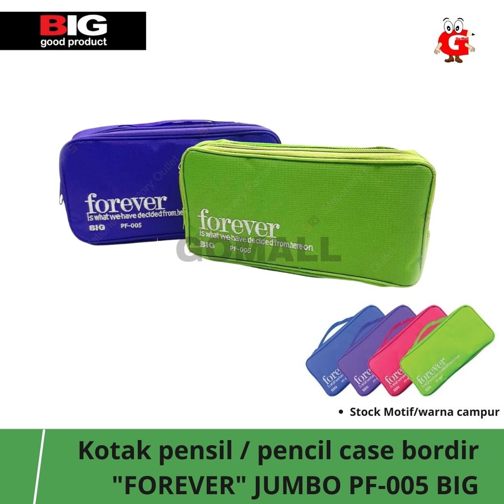 

Kotak pensil / pencil case / tempat pensil bordir FOREVER PF-005 BIG