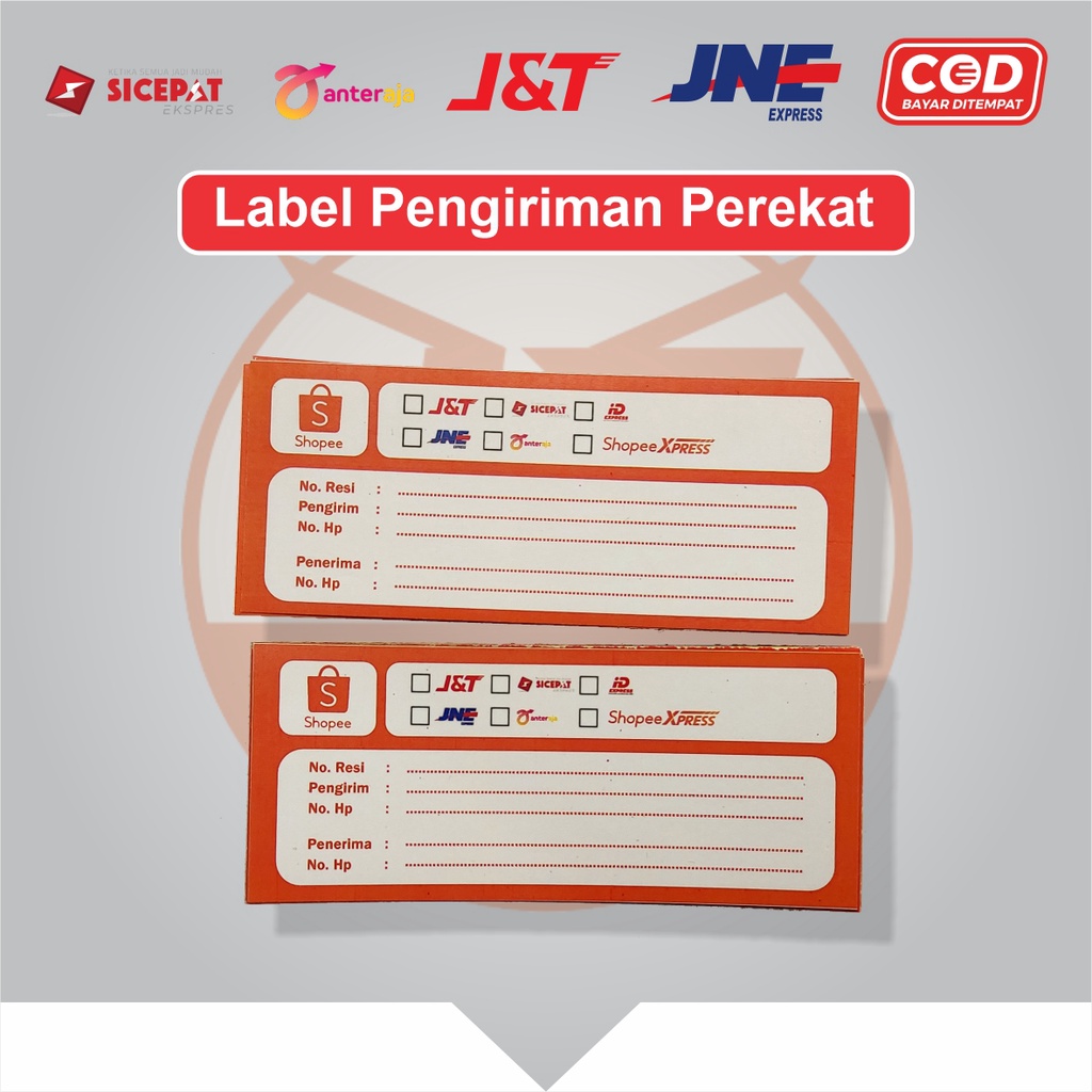 

stiker label pengiriman shopee olshop / label olshop