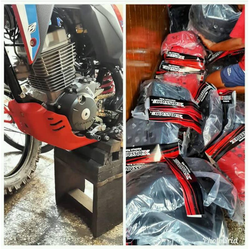 aksesoris crf150 L pelindung mesin crf 150 bahan plastik
