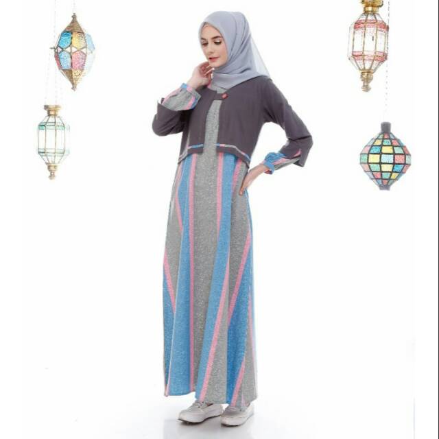 Alnita AA34/gamis alnita/gamis terbaru/gamis murah/gamis katun/gamis murah/gamis adem/gamis syari