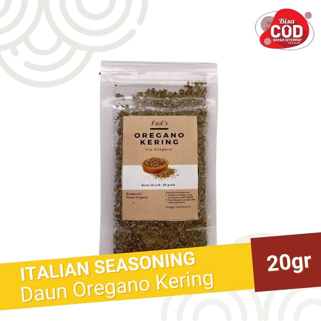 Fad's Italian Herbs 20gr - Basil Oregano Parsley Peterseli Rosemary Thyme Italian Spices Italian Seasoning