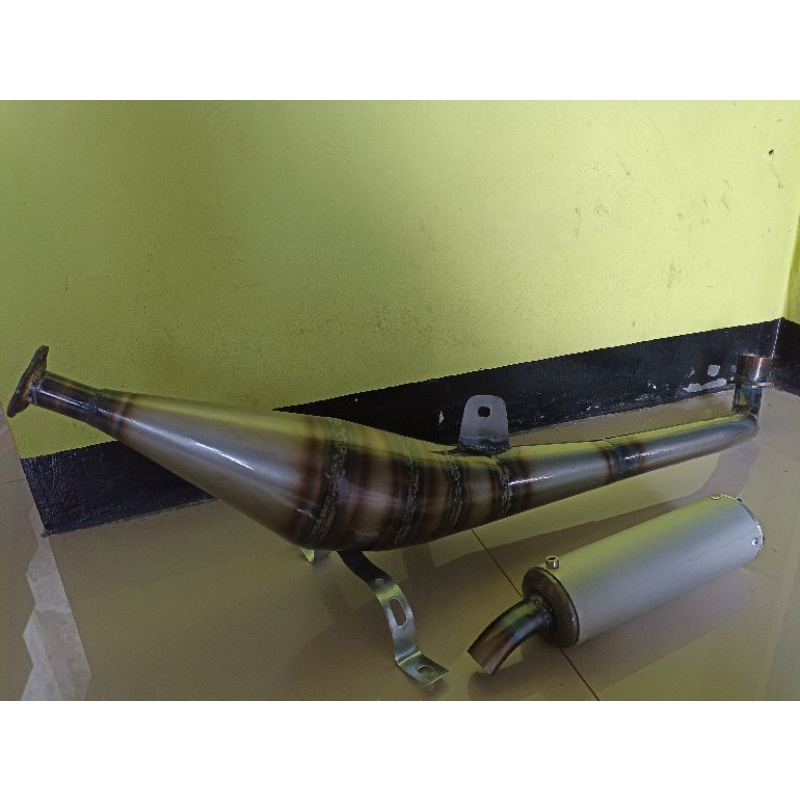 Knalpot Yamaha Fizr Force1 Racing Samping Pdk Garing Ngebas