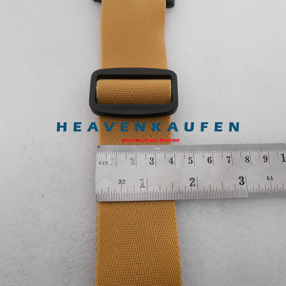 Tali Selempang Tas Strap Tas Pria Lebar 3,8 cm Warna Khaki Kopi Susu Kait Model Huruf S