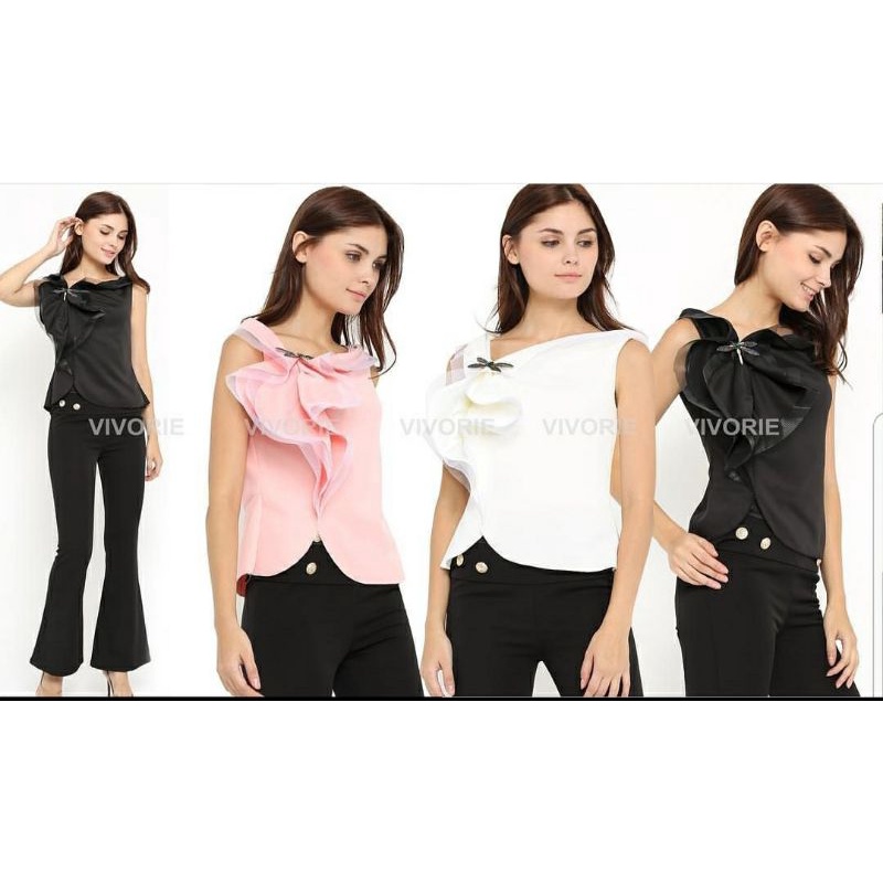 Blus Katun Tile Polos