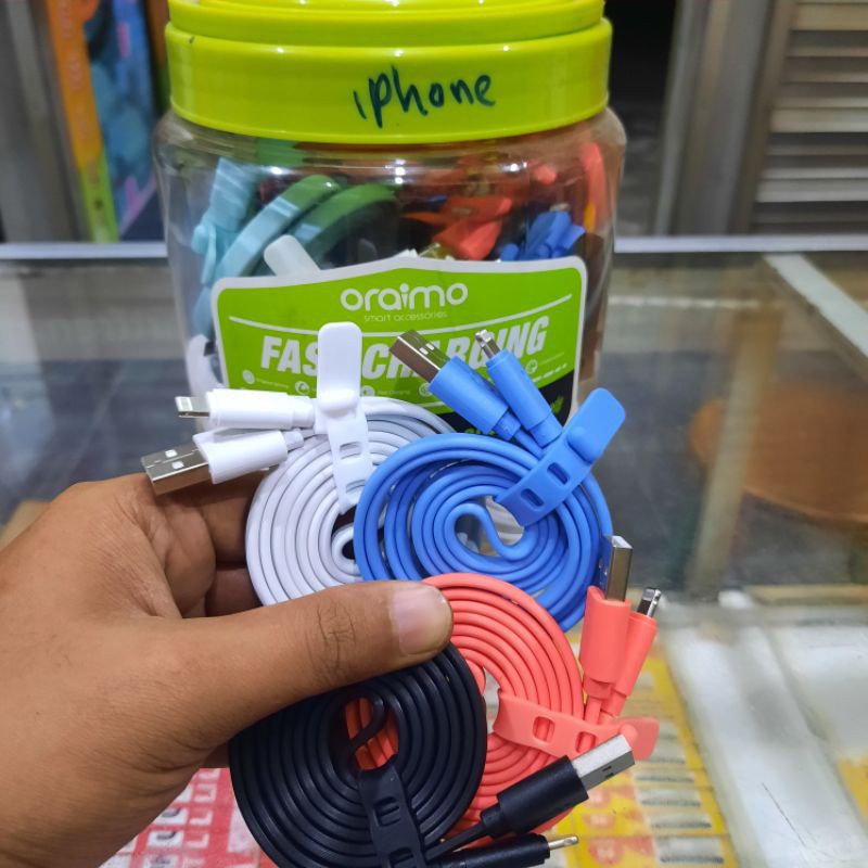 Kabel Data iPhone Oraimo OCD-L22 Original 1M