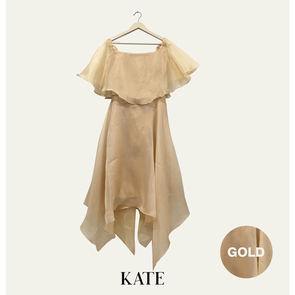 Kate Dress - Organza Dress Baju Pesta Kondangan Bridesmaid