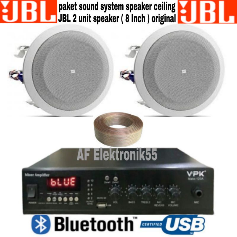 Paket Speaker Ceiling JBL 2 Unit Speaker JBL (8 Inch) Original