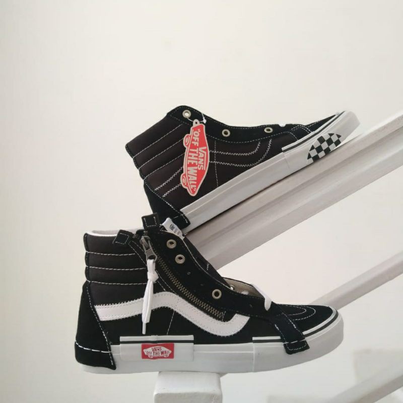Vans Sk8 Hi Cut and Paste Black White