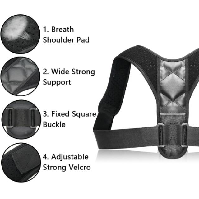 POSTURE CORRECTOR TALI BODY HARNESS KOREKTOR PUNGGUNG BUNGKUK TALI PENDEK