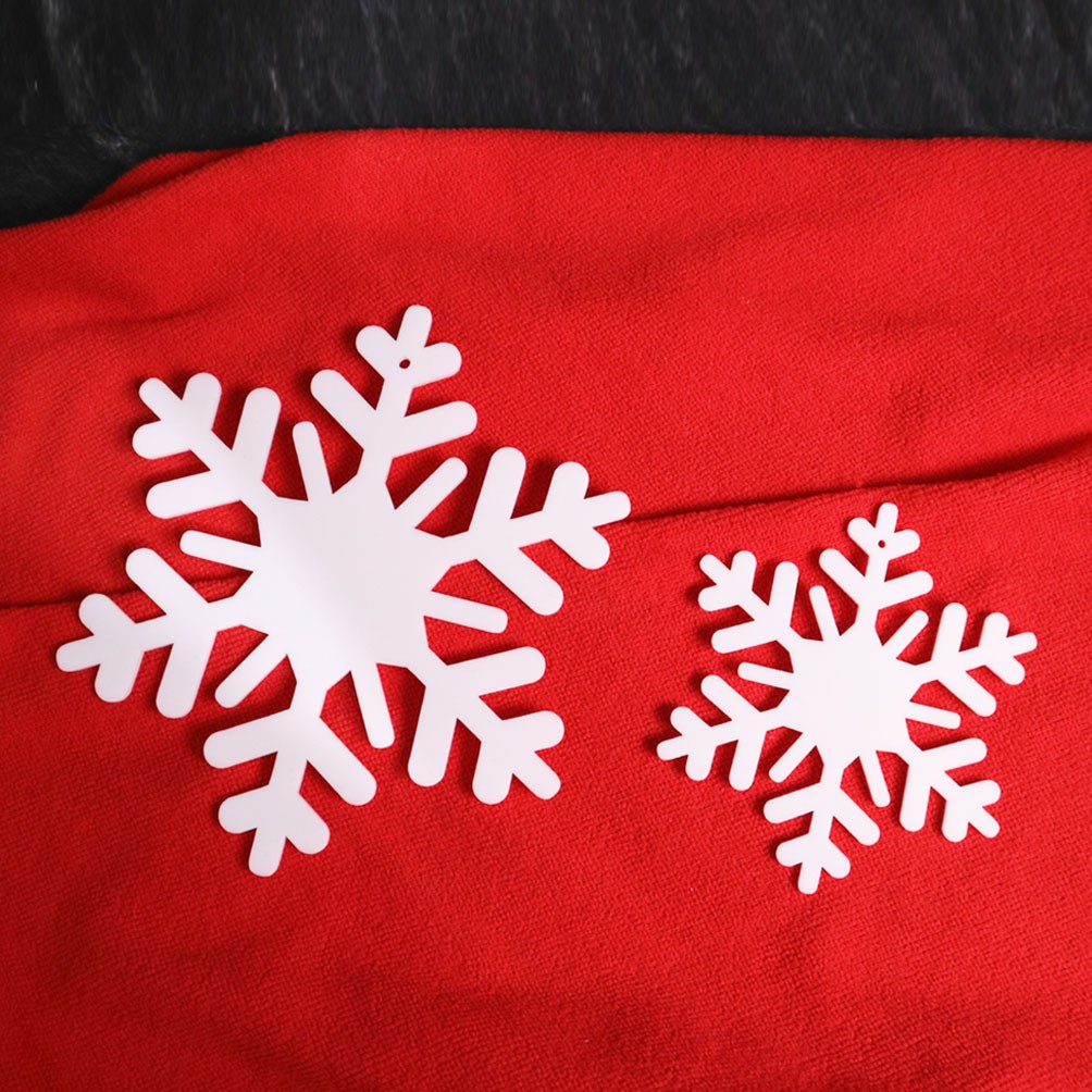 Hiasan Snowflakes Salju Dekorasi Natal Akrilik Shopee 