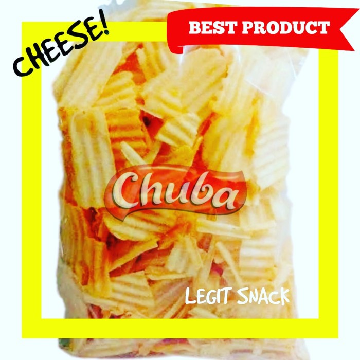 

4eh Chuba Keju Keripik Singkong Keju - Kripik Chuba (Snack Kiloan) 250Gr 60Jhh