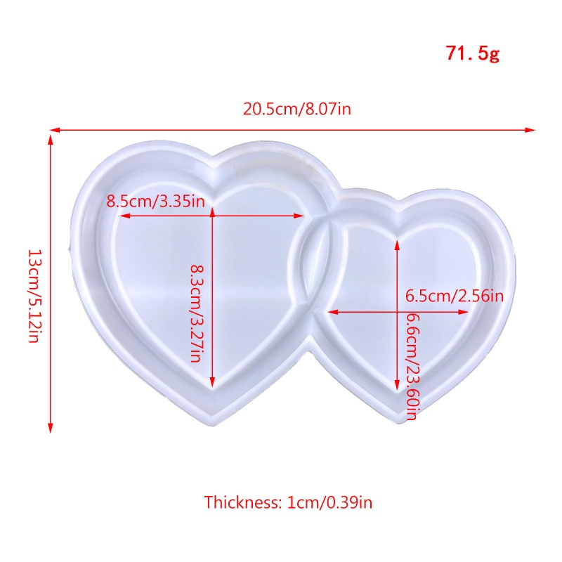 Cetakan Bingkai Foto Bentuk Hati Bahan Resin Untuk Dekorasi Rumah