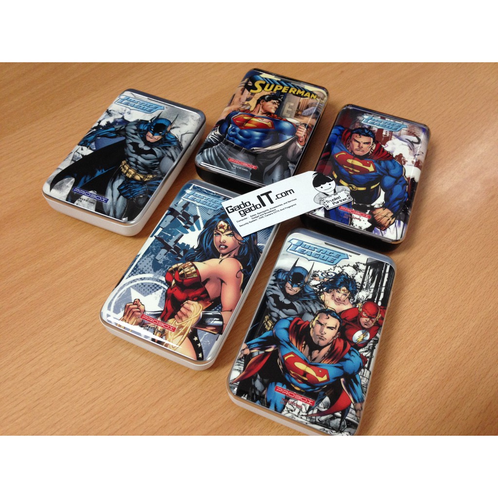 DISKON!! POWERBANK SANYO PROBOX JUSTICE LEAGUE 7800MAH (DC COMIC EDITION) TERBARU
