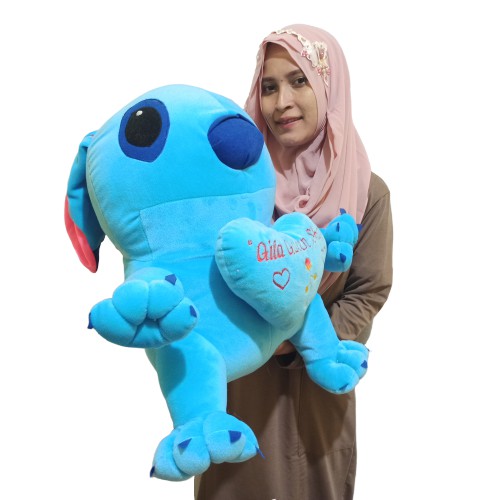 Boneka Stitch JUMBO gratis Ukir nama