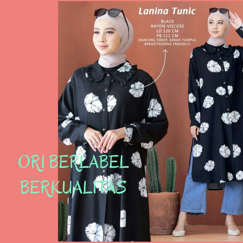Tunik rayon viscose ori berlabel