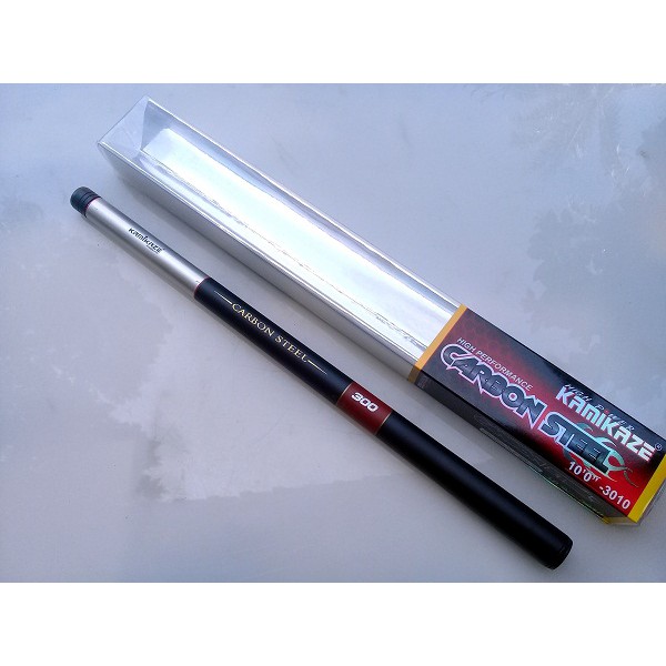 joran pancing tegek kamikaze carbon steel 300