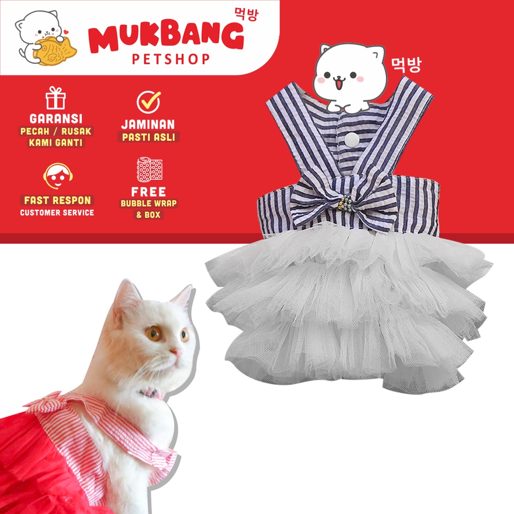 Dress Gaun Size S Anjing Kucing Clothes Baju Pakaian Anjing Kucing