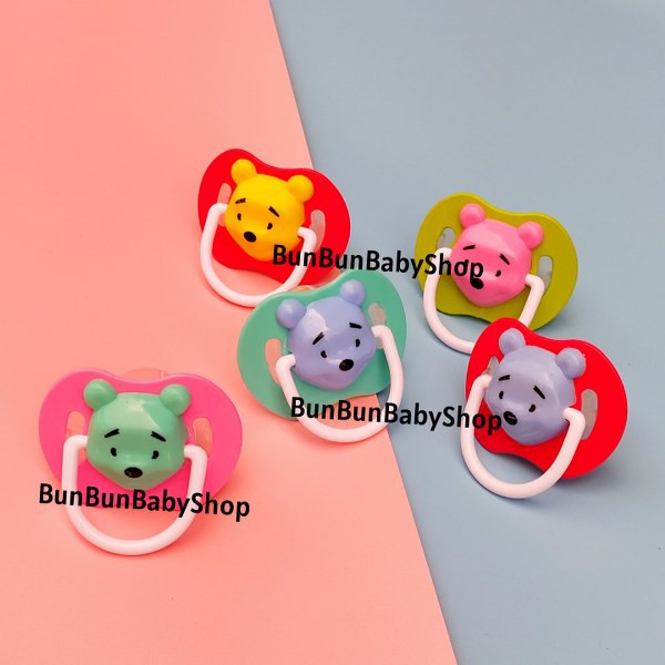 Empeng Karakter Bayi Pooh Lucu Pacifier Kartun Perlengkapan New Born Baby Laki Perempuan Murah