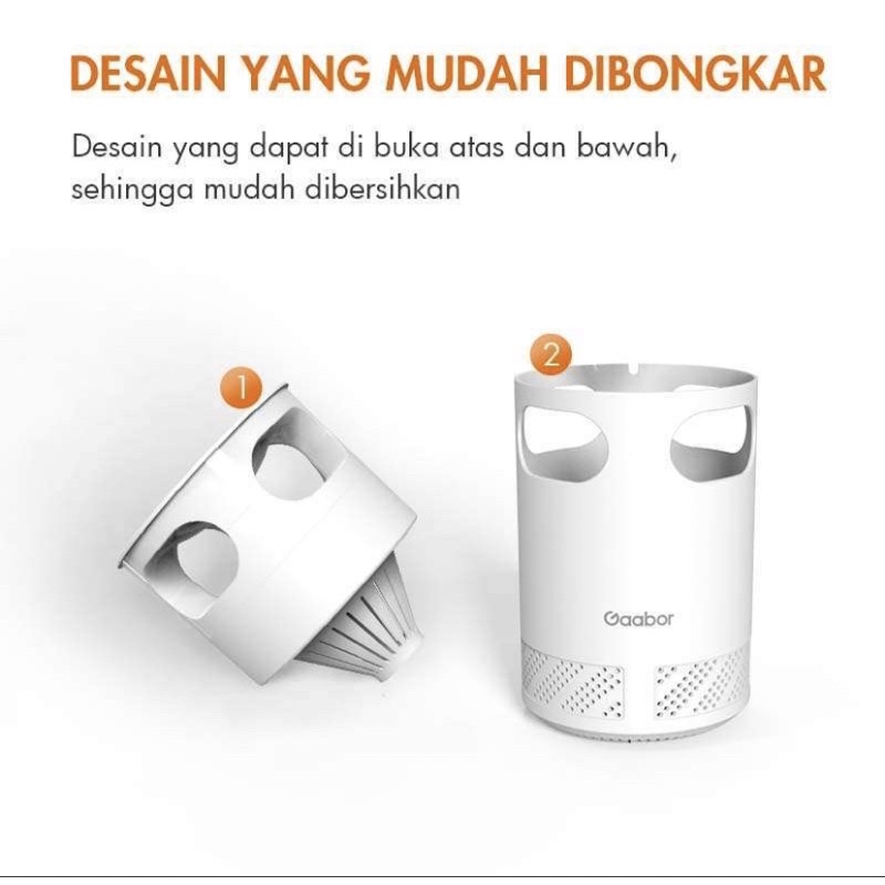 GAABOR MOSQUITO KILLER ALAT  PENGUSIR NYAMUK SINAR UV GMWD-M01A