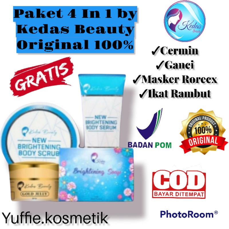 Sepaket Kedas Beauty Original BPOM Pemutih Kulit Badan Dan Wajah