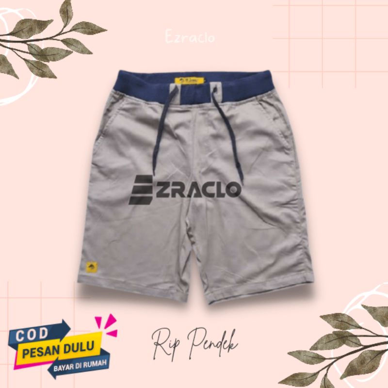 Ezraclo - Mocca Hitam Krem Abu Celana Pria CHINO pendek american drill standar jumbo