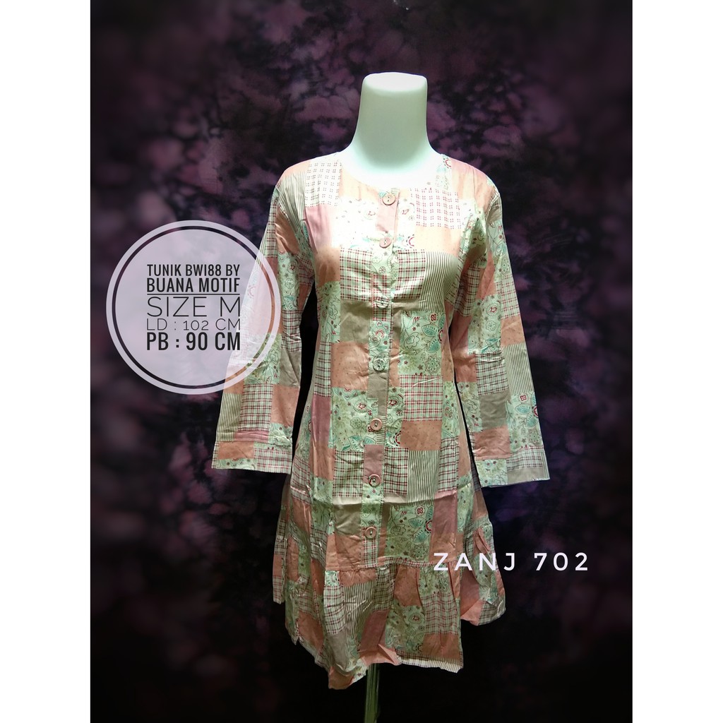Atasan Kemeja Tunik Santri Putri katun jepang by BWI88
