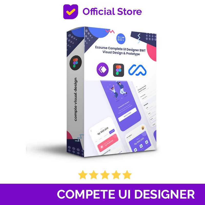 Ecourse Complete UI Designer BWT Visual Design & Prototype