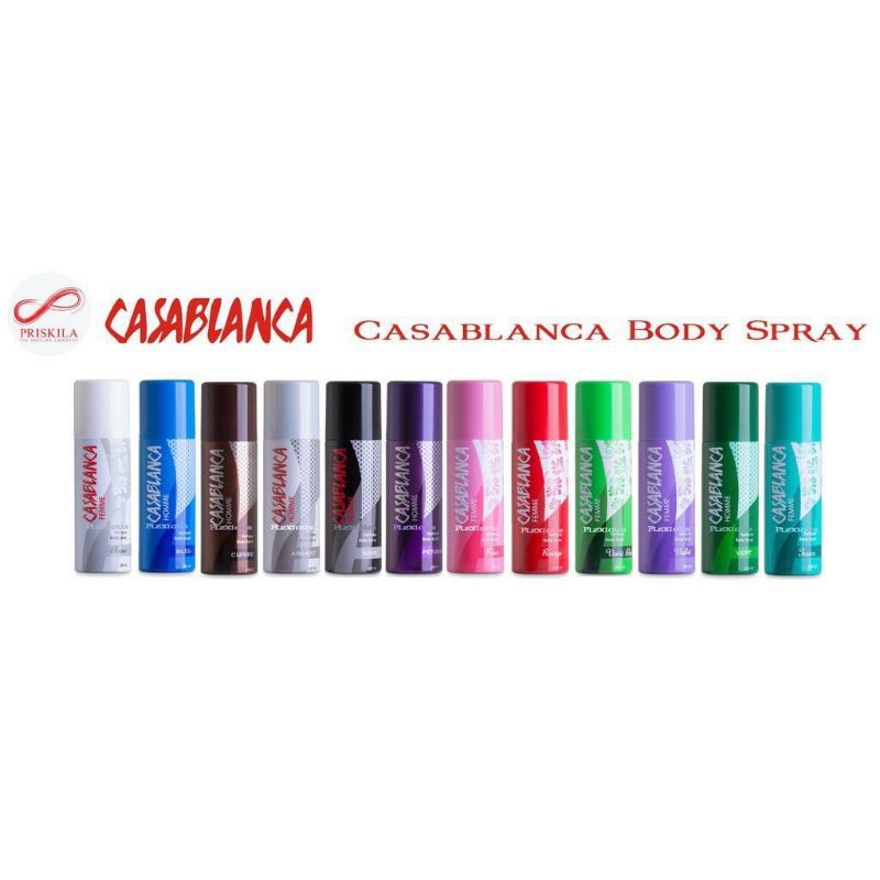 Casablanca HOMME Perfume Body Spray 200 ML ~ Casablanca Kaleng Original 100%