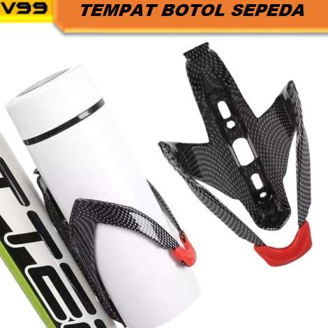 Tempat Botol Minum Sepeda Holder Botol Minum Sepeda Pit Carbon viral99 Diminati Banget