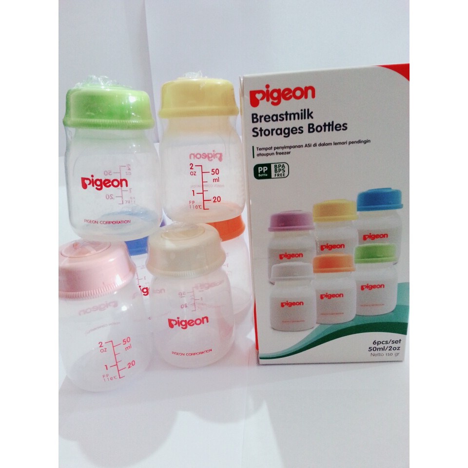 Pigeon Botol Asi 50ml 6pcs