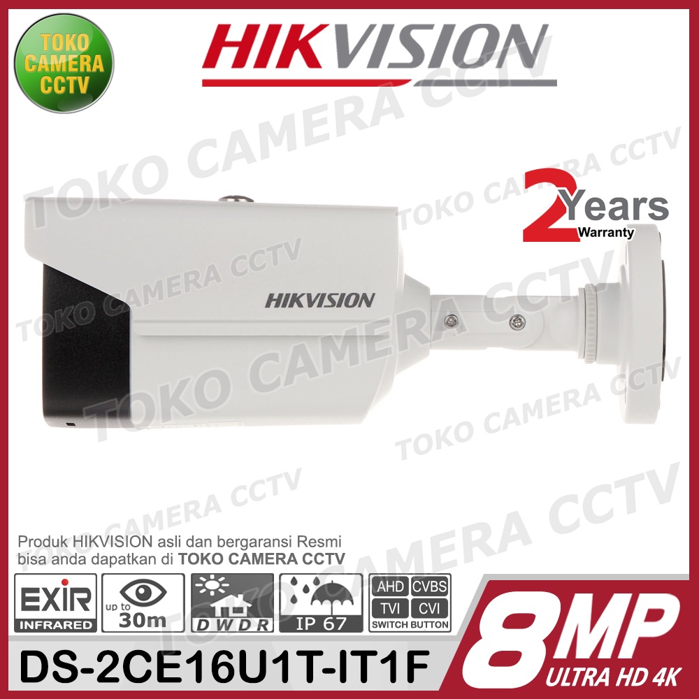 KAMERA CCTV OUTDOOR HIKVISION DS-2CE16U1T-IT1F 8MP 4K