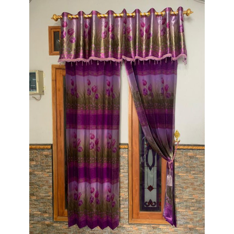 Gorden Blackout Murah/Gorden Mewah/Gorden Pintu/Gorden Jendela/Gorden Poni Tempel/Gorden Poni Pisah