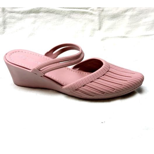 sandal sepatu jelly porto lady bat 36 40-Peach/Purple
