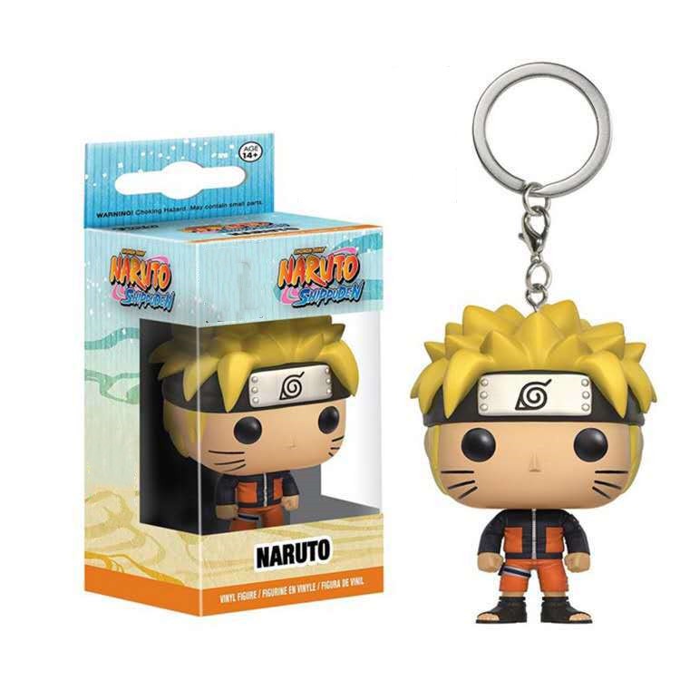 1pc Gantungan Kunci Funko POP Naruto Uzumaki Bahan PVC Untuk Hadiah Anak / Dewasa