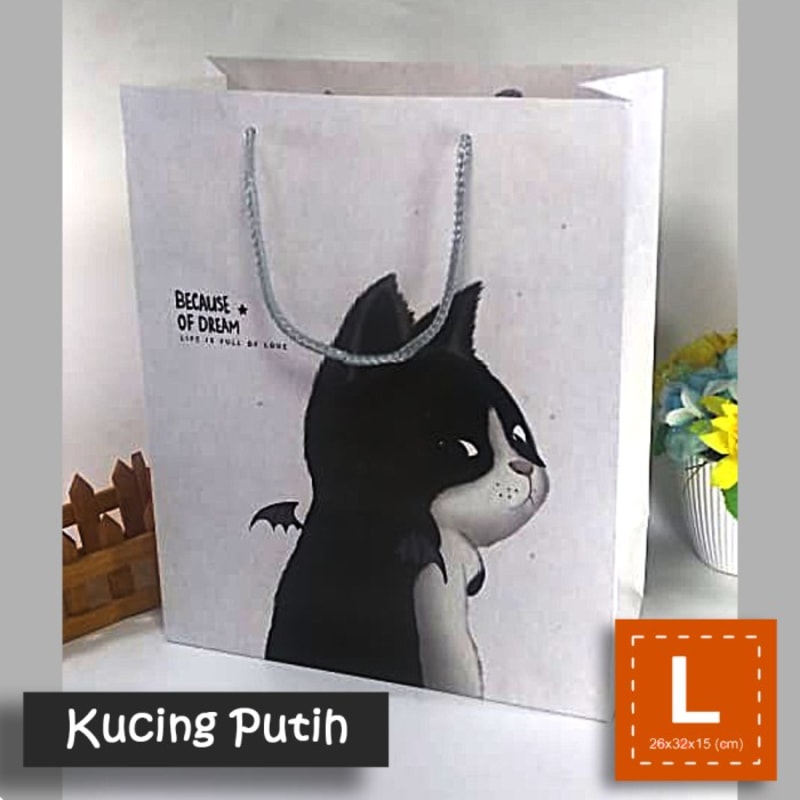 

Paper Bag Tali Motif / Tas Kertas Kado / Tas Ultah- L CAT