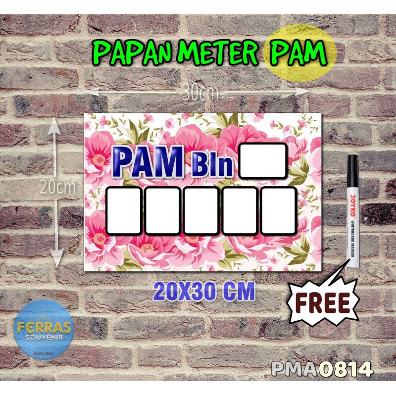 

Ferras Papan Meter Listrik PLN PAM motif Unik - Flower 14