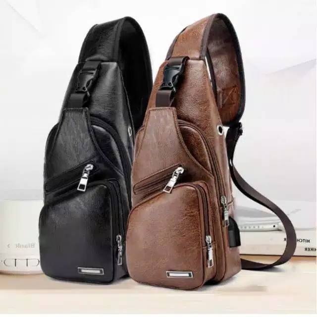 Medan Termurah KD055 Best Seller Bag Man Leather Tas Pria Kulit Impor