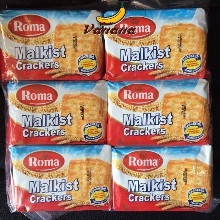 

ROMA MALKIST CRACKER 135 GRAM / BISKUIT ROMA MALKIST MANIS 1 PACK