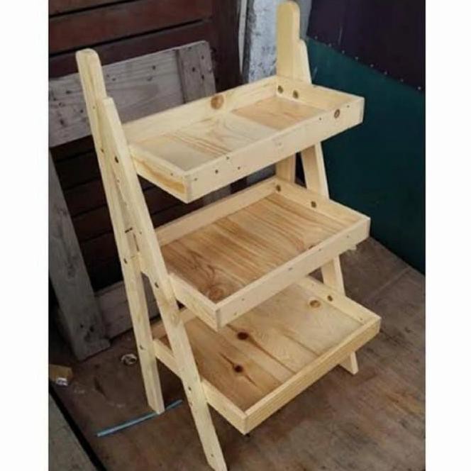 Rak Buah Minimalis Kayu Jati Blanda Kaktiara_