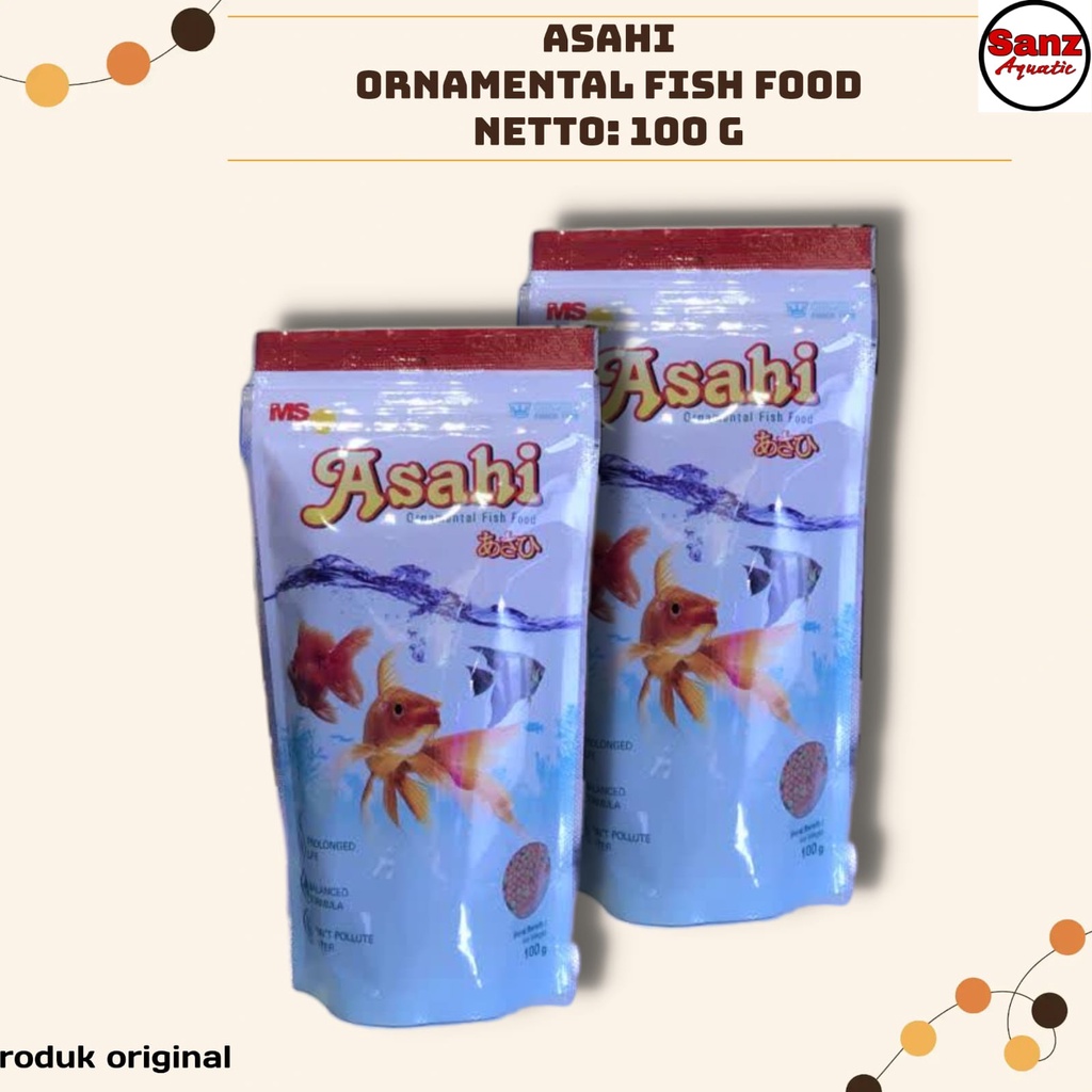 Asahi pakan makanan pelet ikan hias mas koki koi fish food aquarium ORIGINAL