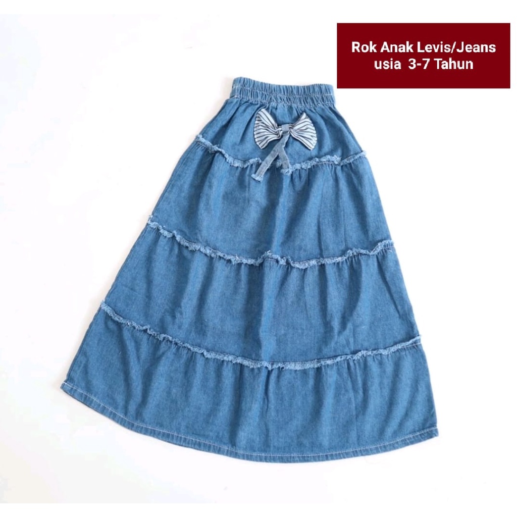 Rok Anak  PANJANG JEANS/LeVis