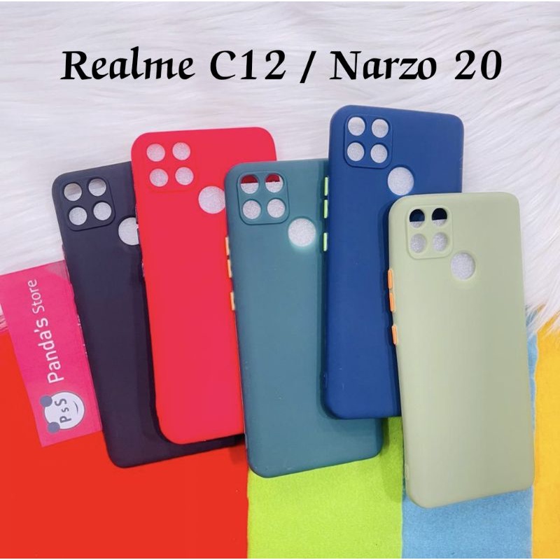 Case Realme C12 / Narzo 20 Babycase + Pelindung Kamera, Makaron Full Color (PsS)